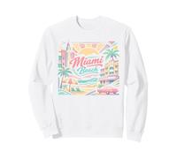 Viaggio al Tramonto Art Deco di Miami Beach Florida Felpa