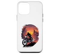Viaggio al tramonto in moto giro nell'orizzonte Custodia per iPhone 12 mini