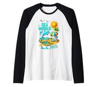 Viaggio Avventura Famiglia Dolphin Sea World 2025 SpringBreak Maglia con Maniche Raglan