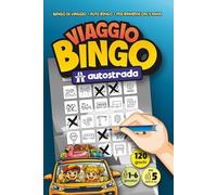 VIAGGIO BINGO "Autostrada": Auto-Bingo per intrattenere e tenere occupati i bambini dai 5 anni in su in auto durante lunghi viaggi, vacanze e gite | ... | Gioco di osservazione e gioco da viaggio