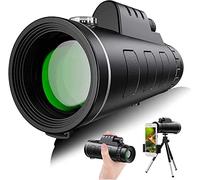 Viaggio, campeggio, monoculare HD ad alta potenza 40x60 con supporto per smartphone treppiede per adulti impermeabile con prisma durevole e trasparente doppia messa a fuoco per il birdwatchi