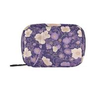Viaggio comodo della medicina del sacchetto della medicina del fiore dell'annata viola con gli scomparti staccabili