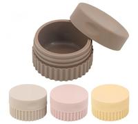 Viaggio Contenitore Cosmetico in Silicone, 4Pcs 20ml Barattoli Vuoti Contenitori Viaggio Vuoti Ricaricabili, Contenitore Crema Vuoti Portatile,Vasetto Vuoto Contenitori con Coperchio per Lozione Crema