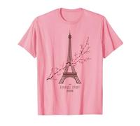 Viaggio da Donna a Parigi 2026 per Vacanze di Compleanno Surfista Maglietta