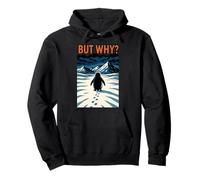 Viaggio del Pinguino da Solo nella solitudine artica Felpa con Cappuccio