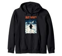 Viaggio del Pinguino da Solo nella solitudine artica Felpa con Cappuccio