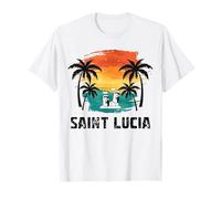 Viaggio dell'isola di Santa Lucia, vacanze estive turistiche ai Caraibi Maglietta