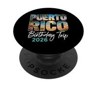 Viaggio di compleanno a Porto Rico 2026 PopSockets PopGrip Adesivo