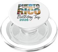 Viaggio di compleanno a Porto Rico 2026 Spiaggia tropicale PopSockets PopGrip per MagSafe