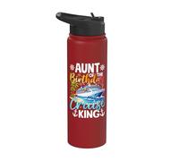 Viaggio di compleanno della nave dei delfini del re crociera di compleanno Stainless Steel Insulated Water Bottle