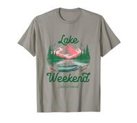 Viaggio di Vacanza nel fine Settimana sul Lago Lake Placid New York Maglietta