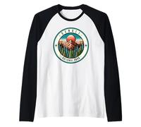 Viaggio estivo in famiglia a Denali Alaska Mountains Maglia con Maniche Raglan