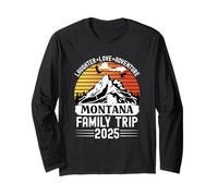 Viaggio in famiglia Montana 2025 Mountain Camping Adventure Travel Maglia a Manica