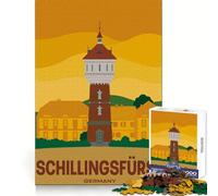 Viaggio in Germania - Puzzle da 1000 pezzi per ragazzi - Esercizi di logica - Divertimento facile - Bordi netti - Regalo significativo (50x75cm)