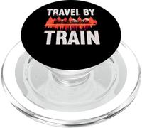 Viaggio in treno Ingegnere ferroviario Locomotive a vapore Treno PopSockets PopGrip per MagSafe