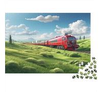 Viaggio in treno rosso1000 Pezzi Impossibili Per Adulti, Giochi, Regali, Sfide Per BambiniStile paesaggistico70x50cm/1000pcs