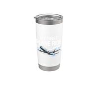 Viaggio in vacanza per viaggiatori singoli Il mio primo viaggio in aereo Souvenir Bicchiere termico in acciaio inox doppia parete