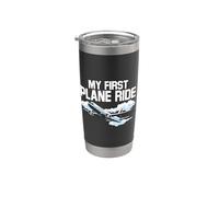 Viaggio in vacanza per viaggiatori singoli Il mio primo viaggio in aereo Souvenir Bicchiere termico in acciaio inox doppia parete