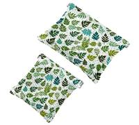 Viaggio leggero: 2 pezzi foglie colorate - 532 Shrapnel Bag - Rossetto & piccoli oggetti di stoccaggio, Multicolore, A:7.1x5.8in/18x14.8cm,B:4.7x4.5in/12x11.5cm