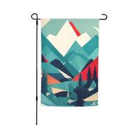 Viaggio Montagna Scenario Stampa Fade Resistente Giardino Bandiere Tutte Le Stagioni Bandiera Outdoor Yard Decor Per Portici