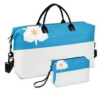 Viaggio Palestra Duffel Bag Set All-over Stampato Mesh Divisore Pouch Grande Capacità per Toiletry Organizer, Bandiera della città Salt Lake City Utah 2020, one size, Retro