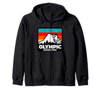 Viaggio per famiglie al Parco Nazionale Olimpico di Wash Felpa con Cappuccio