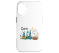 Viaggio quotidiano classico a Dubai negli Emirati Arabi Uniti Custodia per iPhone 16