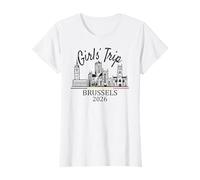 Viaggio Ragazze Bruxelles Belgio 2026 | Girls Travel Vacation Maglietta