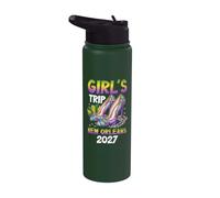 Viaggio ragazze New Orleans 2027 Mardi Gras Stainless Steel Insulated Water Bottle