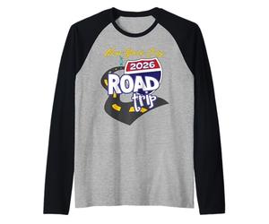 Viaggio su Strada a New York City 2026 Maglia con Maniche Raglan