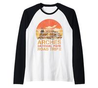 Viaggio su Strada del Parco Nazionale degli Arches Souvenir 2026 Maglia con Maniche Raglan