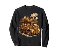 Viaggio su Strada per Famiglie Steampunk Felpa