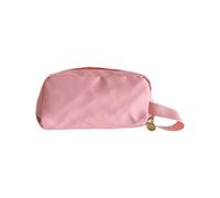 Viaggio Trucco Sacchetto Cosmetico Portatile Con Scomparto Per Pennello Collana Orecchino Borsetta Borsa Grande Capacità Sacchetto Grande Capacità Nero Bianco Blu Rosa Rosso, b, Mass Beauty