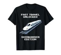 Viaggio veloce: Shinkansen | Pixel Japan Transit Mode Maglietta