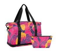 Viaggio Viaggio Weekender Gear port Formazione con trappola regolabile per porto Multifunzionale, Rosa colorata