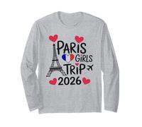 Viaggio Vintage per Ragazze di Parigi 2026 Vacay Best Ever Vacation Maglia a Manica