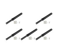 Viahsen Chiusure a Spinta per Ante, a Pressione, Accessori, Molla di Smorzamento in Chiusura, Ferramenta per Armadi, Guardaroba, Casa, Nero