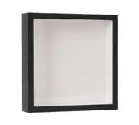 Viahsen Cornice Shadow Box per Biglietti di Viaggio, Avventura, Custodia per Ricordi, Scatola in Legno con Fessura Superiore per Pass di Concerti, Souvenir, E, 15 Cm X 15 Cm X 4.5