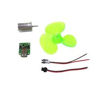 Viahsen Mini Generatore Eolico Motore Kit Turbina Orizzontale Modello Miniatura Assemblaggio Manuale in Plastica Funzione Educativa Adatto per Esperien, Multicolore, io