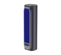 Viahsen Ventilatore Da Tavolo Portatile Ricaricabile Tramite USB, Silenzioso, Senza Rotore, per Ufficio, Camera Da Letto, Cucina, Campeggio, Parete, Grigio