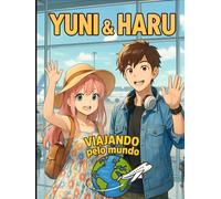 Viajando pelo mundo - Yuni e Haru: livro de colorir coreano
