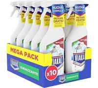Viakal Anticalcare Spray Igienizzante, Rimuove Germi e Calcare, 10x 470ml | Elimina e Previene Macchie e Residui, Extra Brillantezza che Dura, Tecnologia Anti-Goccia, Ideale per le Superfici del Bagno
