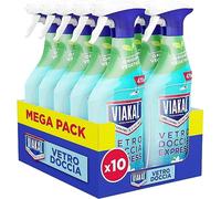 Viakal Anticalcare Spray Vetro Doccia Express, Senza Risciacquo, 10x 470ml | Pulito Splendente e Scintillante in Una Sola Passata, Previene le Macchie di Acqua e Calcare, Profumo di Fiori Primaverili