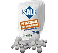 Vialca Sale per addolcitori in Pastiglie Italiano - Sacco 25kg (1 Sacco - 25kg)