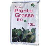 Vialca TERRICCIO per Piante GRASSE E Cactus Biologico Sacco LT 10 Consentito in Agricoltura Biologica