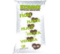 VIALCA TERRICCIO Universale ECOMIX Ideale per Il rinvaso di Piante da Fiore (20 LT)