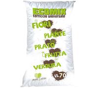 VIALCA TERRICCIO Universale ECOMIX Ideale per Il rinvaso di Piante da Fiore (70 LT)