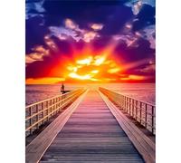 Viale del tramonto Puzzle da 700 pezzi, puzzle per Adulti,700 pezzi Puzzles per Adulti e Bambini, puzzles per Gioco Familiare, Regalo Decorazione Puzzle Intelligente