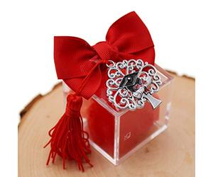 Viale Magico Bomboniere Laurea Confezionate su Plexiglass Albero della Vita Tocco Kit 10 Pezzi (PG314N)