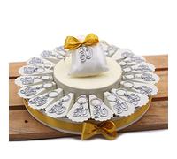 VialeMagico Torta Bomboniere Anniversario 50 Anni Portachiave Silver 35 Bomboniere (TRG326P)